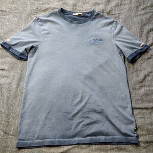 Scotch and‎ Soda Have A Nice Day T-Shirt Size Medium Blue Faded Ombre